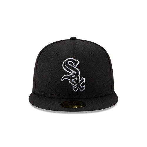 Chicago White Sox Black Outline 59FIFTY Fitted Hat