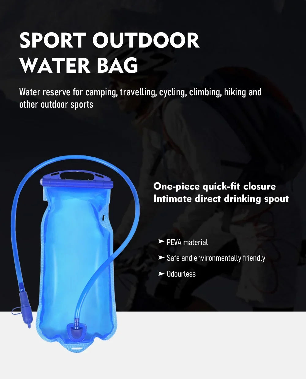 ThinkRider BPA-Free 1L–3L Hydration Water Bladder