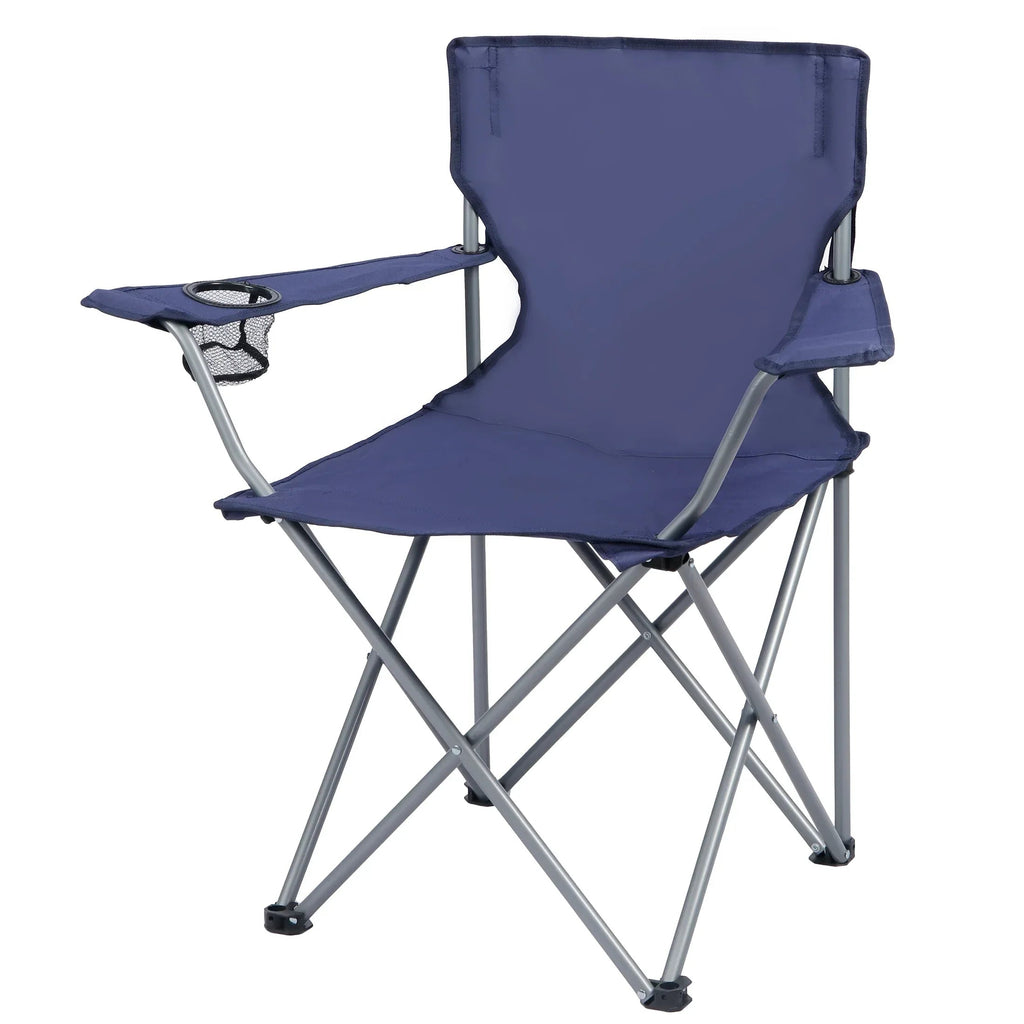 Ozark Trail Folding Camp Chair with Cup Holder – Lightweight, Portable Outdoor Chair for Camping, Tailgating & Sports – Peri Night